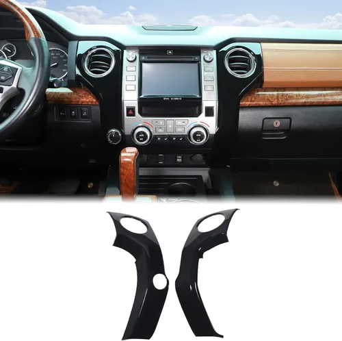 Vista 13 de Cubierta de salida de aire para consola central de automóvil, compatible con Toyota Tundra 2014-2021, consola central, panel de aire acondicionado