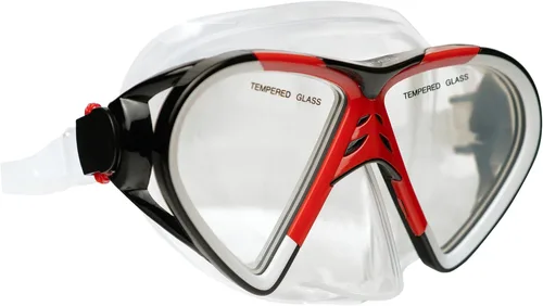 Vista 4 de Hawaii Divers Leilani Mask Snorkel and Fin Set, Adult Snorkeling Gear, Dual-Window Tempered Glass Mask, Dry-Top Snorkel, Adjustable Fins, Travel