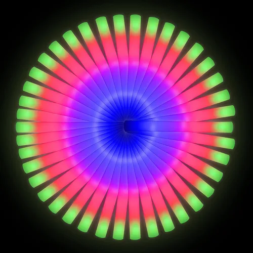 Vista 9 de LifBetter Varitas de brillo a granel – 20 varillas de espuma LED brillantes con tres modos de luz intermitente para fiestas DJ, para festivales