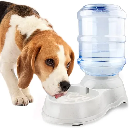 Vista 7 de Dispensador de agua para mascotas, cuenco automático de agua para gatos y perros, 1 galón