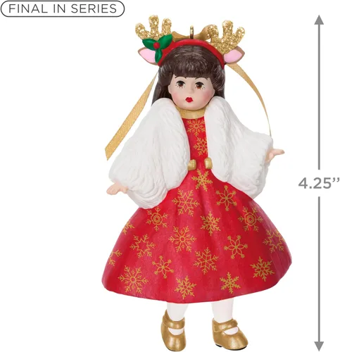 Vista 4 de Adorno de Navidad Hallmark Keepsake 2025, Señora Alexander Venado Papá Noel, Regalos para Ella