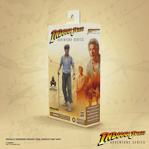 Vista 9 de Indiana Jones and The Dial of Destiny Adventure Series - Figura de acción Renaldo, figuras de acción de 6 pulgadas, juguetes para niños a partir