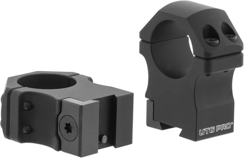 Vista 2 de UTG Pro 1" 2pcs alto perfil P.O.I anillos de cola de milano, multi (RDU012520)