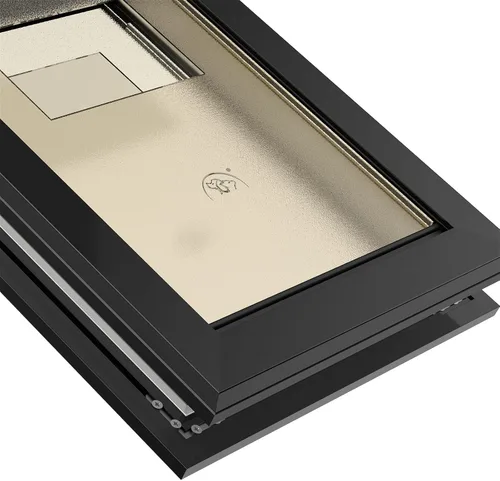 Vista 3 de MAVRICFLEX Puerta resistente para perros con doble panel de bloqueo deslizante, puerta grande de bajo consumo, fácil instalación, dos solapas