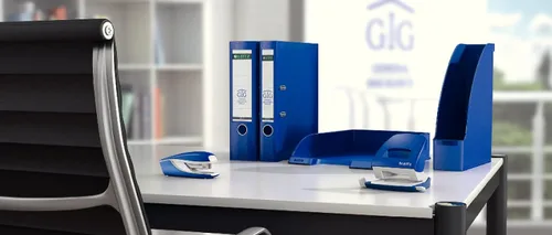 Vista 6 de Leitz 5517 NeXXT - Mini grapadora con capacidad de 10 hojas para grapas No. 10, color azul