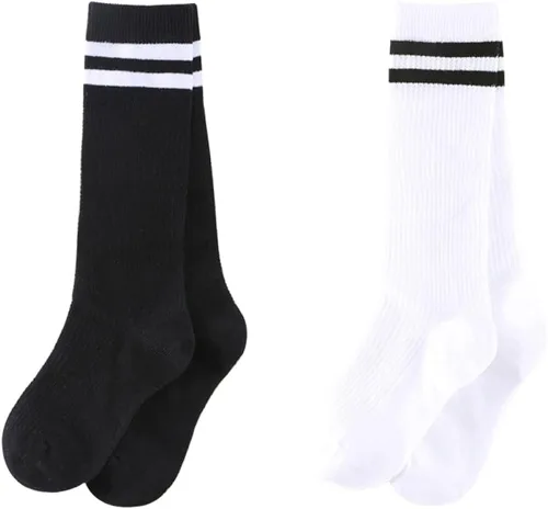 Vista 6 de Calcetines de uniforme escolar de malla transpirable para niños pequeños y niñas