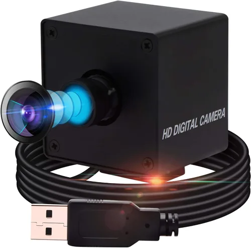 Vista 9 de Cámara USB de gran angular de 13 MP con micrófono para computadora 100 grados sin distorsión lente webcam mini UVC USB2.0 PC cámara industrial video