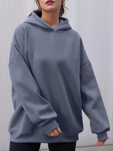 Vista 3 de AUTOMET Sudaderas con capucha de gran tamaño para mujer, sudaderas de forro polar con capucha 2024, ropa de otoño, trajes de moda, suéter de invierno