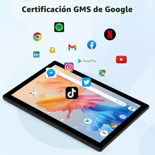 Vista 5 de Tablet Android 15, 10 pulgadas 8 GB RAM+64 GB ROM+1 TB Expand, procesador de cuatro núcleos de 1.8 GHz, tabletas 2 en 1