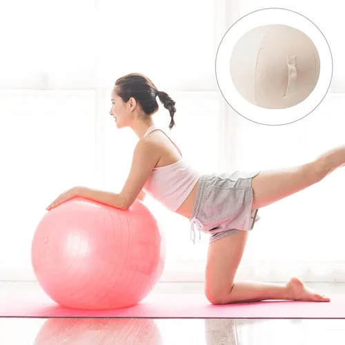 Vista 3 de LUOZZY Pelotas de yoga de 29.5 in, protector de pelotas de yoga (29.5 pulgadas)