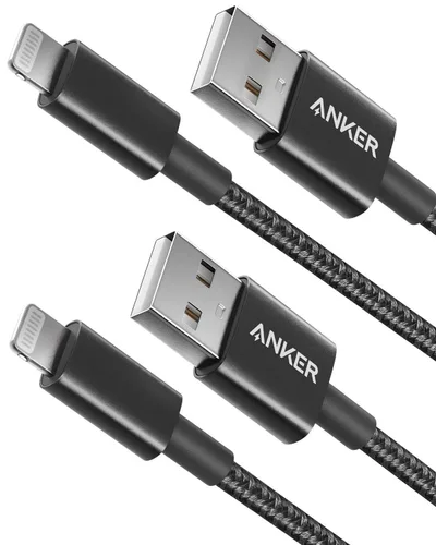Vista 8 de Anker - Cable USB A a Lightning, certificado MFi (paquete de 1, 3.3 pies, negro)
