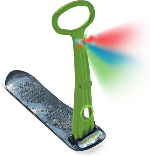Vista 6 de GeoSpace Original LED Ski Skooter: Monopatín o tabla de snowboard plegable para usar sobre nieve o césped, varios