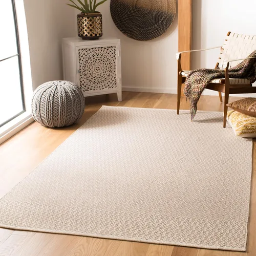 Vista 15 de SAFAVIEH Colección Montauk - Alfombra decorativa de 2 pies 3 pulgadas x 4 pies, color marfil y negro, hecha a mano de algodón estilo bohemio rural