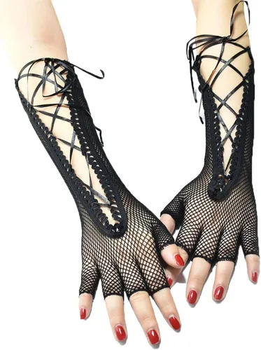 Vista 20 de Guantes de encaje de muchos estilos para mujeres o niñas Manga de brazo ahuecada años 80