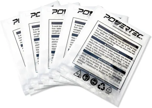 Vista 7 de POWERTEC 70008 Bolsas de plástico transparente para recolección de polvo, 14 x 32 pulgadas, bolsas colectoras de polvo para máquina con tambor