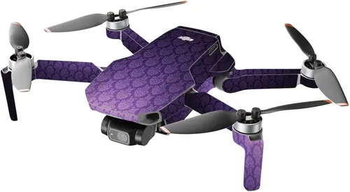 Vista 2 de MightySkins - Compatible con DJI Mini 2 Dron portátil - Morado antiguo Funda protectora de vinilo duradera y única Fácil de aplicar, quitar