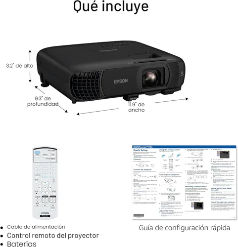 Vista 11 de Epson Pro EX9270 Proyector de negocios inalámbrico 1080p 3 chips 3LCD