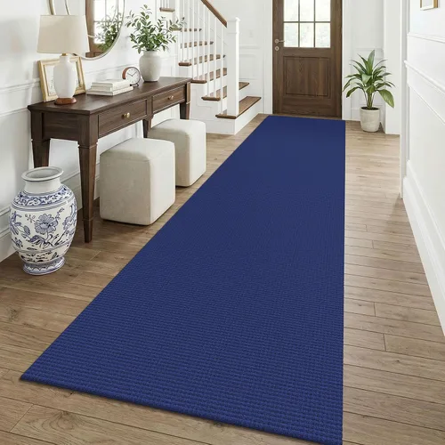 Vista 198 de KOZYFLY - Tapete para puerta de interior, lavable, pequeña, antideslizante, con respaldo de goma, felpudo de algodón para el hogar, color negro