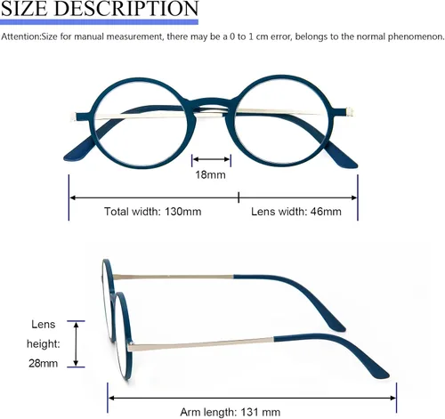 Vista 5 de Ultra-thin flat anti-blue reading glasses neutral reading glasses unbreakable pocket-sized anti-glare glasses