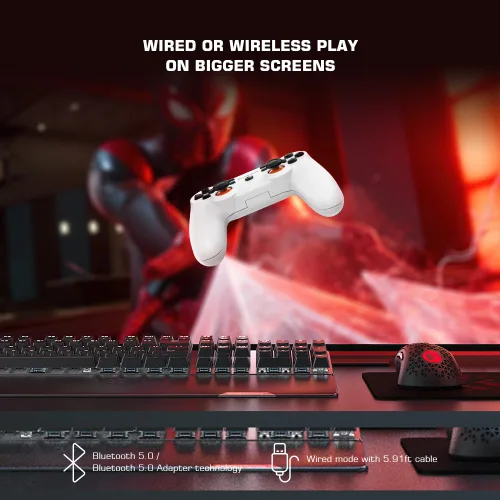 Vista 4 de GameSir T3S Wireless Gaming Controller, PC Controller for Windows 781011, Android, Gamepad Joystick with Turbo and Dual Vibration, Gaming Controller