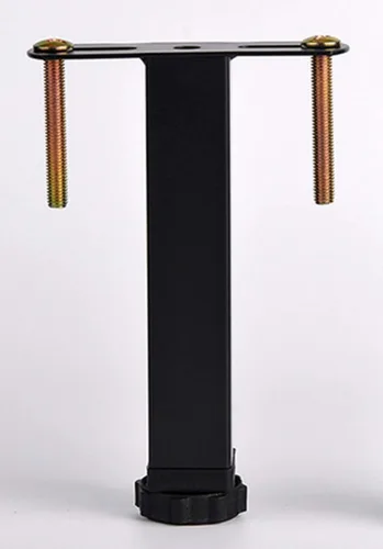 Vista 6 de zoele Patas ajustables de metal para patas de cama, soporte para pies de cama/resistente, fácil de instalar, marco central de cama, patas de soporte