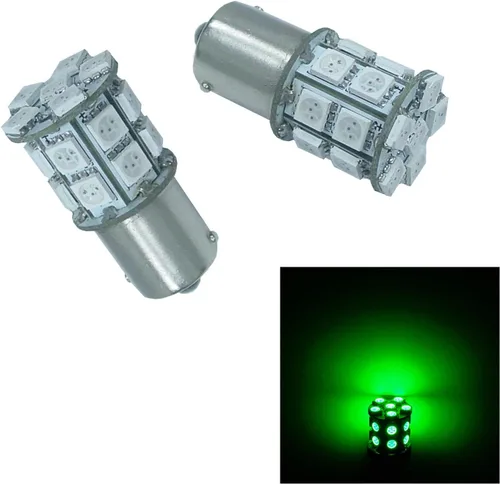 Vista 14 de PA 2 bombillas LED azules 13SMD 1156 para señal de giro, marcador lateral