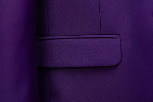 Vista 4 de MOGU Traje ajustado de 2 piezas para hombre, para baile de graduación, negocios, boda, baile (chaqueta de traje + pantalones)