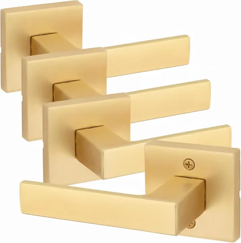 Vista 15 de Kwikset Singapore - Manija de puerta de cromo pulido (2 unidades)