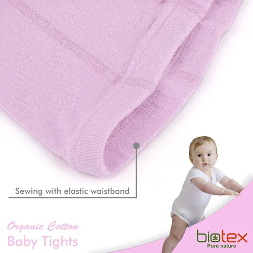 Vista 2 de Biotex 3 pares de medias de algodón orgánico para bebé niña y niño para invierno, leggings sin costuras, medias para recién nacidos, medias