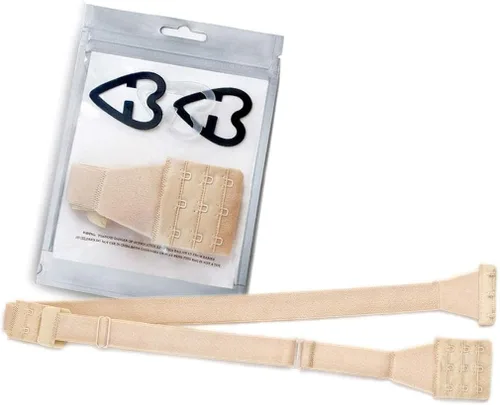 Vista 6 de JUST BEHAVIOR Convertidor de brasier de espalda baja, extensor de correa ajustable, sin espalda, convertidor de correa para vestido sin espalda