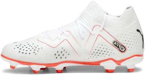 Vista 3 de PUMA Future Match Firm Ground/suelo artificial (niño pequeño/niño grande) Puma Blanco/Puma Negro/Orquídea de fuego, 1 niño pequeño M