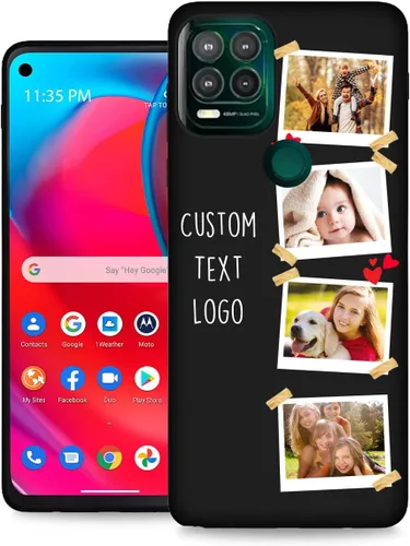 Vista 52 de Funda personalizada para Motorola Moto G Stylus 5G con nombre de foto y texto – GStylus 5G personalizada para teléfono móvil/smartphone/teléfono