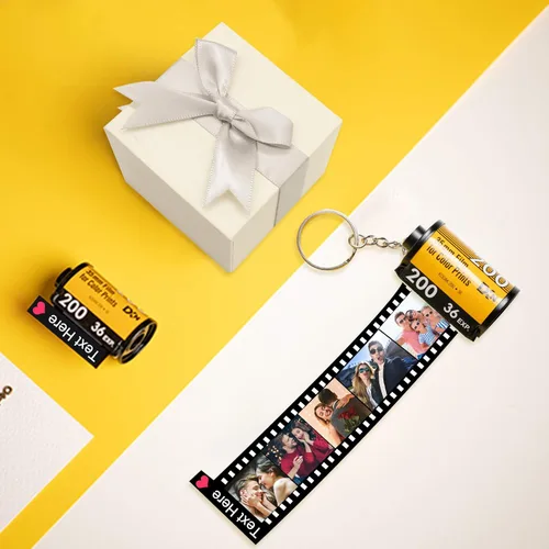 Vista 7 de Llaveros personalizados con rollo de película de cámara para fotos llaveros personalizados con carrete de fotos álbum llaveros