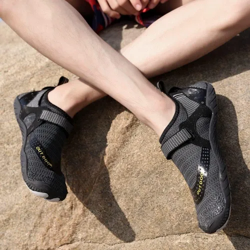 Vista 7 de YING LAN Zapatos de agua para hombres y mujeres, de secado rápido, antideslizantes, para la playa, natación, deportes acuáticos, buceo, vela, kayak