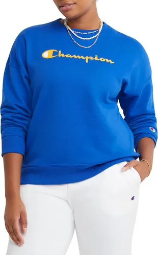 Vista 6 de Champion - Sudadera de cuello redondo para mujer, Powerblend, sudadera de forro polar, la mejor sudadera para mujer (disponible en tallas grandes)