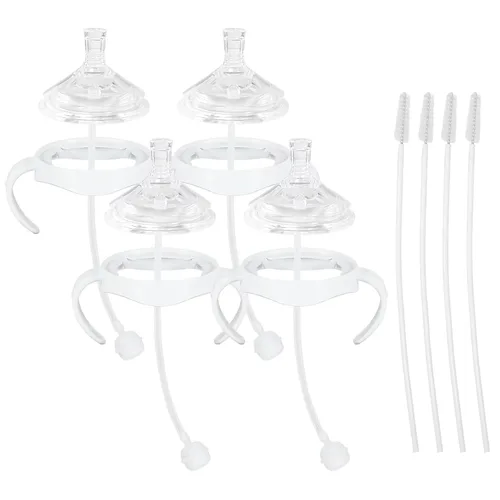 Vista 9 de Kit de conversión de boquilla suave para biberón natural Philips Avent, asas de biberón y popote con peso (paquete de 2)