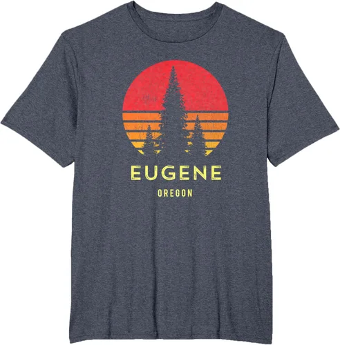 Vista 63 de Camiseta Eugene Oregon, Negro, S