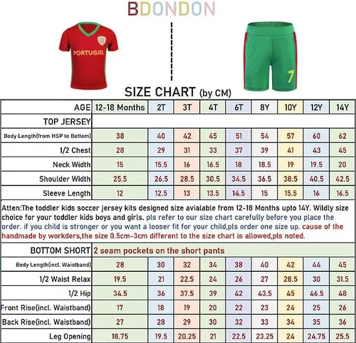 Vista 7 de Camisetas de fútbol para niños y niñas, trajes de camiseta de entrenamiento de fútbol para niños y niñas, uniformes