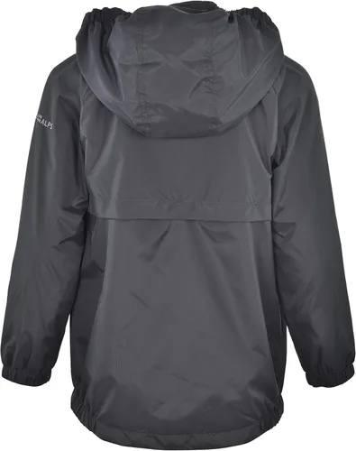Vista 4 de Swiss Alps Chaqueta impermeable con capucha para niños, rompevientos para exteriores, ligera, resistente al viento