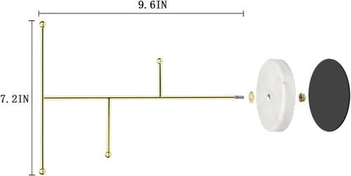 Vista 6 de Soporte de joyería para collares, organizador para colgar en la mesa, con niveles, árbol de joyería para exhibir collares, pulseras, anillos
