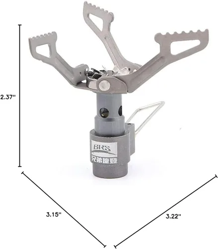 Vista 10 de BRS Stove BRS 3000T Estufa de Titanio Ultraligera para Mochileros Estufa Portátil de Propano para Camping Estufa de Gas Quemador de Gas Estufa