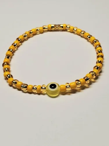 Vista 12 de 3 pcs Ilde Cowrie seashell Evil Eye Hamsa Hand Orisha Santeria Pulseras Bracelet Set