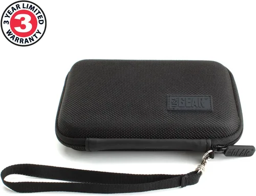Vista 7 de USA GEAR Funda para disco duro – Funda para disco duro externo compatible con Western Digital Elements, disco duro portátil Seagate, Toshiba Canvio