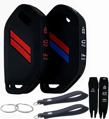 Vista 6 de REPROTECTING Funda de goma de silicona para llavero compatible con Kia Sportage K4 K5 Telluride Sorento (2022-2026)