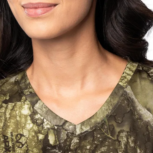Vista 3 de Realtree Camiseta de manga corta con cuello en V para RealTree APX