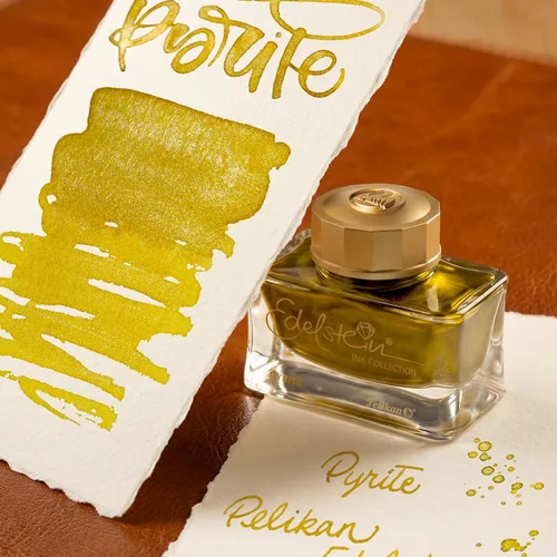 Vista 2 de Pelikan Tinta para botellas Edelstein 1.7 fl oz (2026 Edición Limitada Pirita)