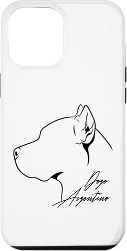 Vista 6 de iPhone 15 Funny proud Dogo Argentino perfil perro mamá perro caso