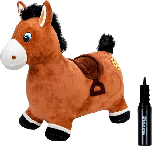 Vista 17 de Waddle Bouncy Hopper Patinete Juguete Inflable de Salto, Para Interiores y Exteriores para Niños Pequeños y Niños, Niños y Niñas de 2 Años