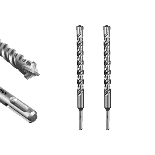 Vista 31 de SALI 10 brocas de martillo giratorio SDS Plus de 1/2 x 6 pulgadas, kit de broca para hormigón, material de carburo de doble rosca de tipo cruzado