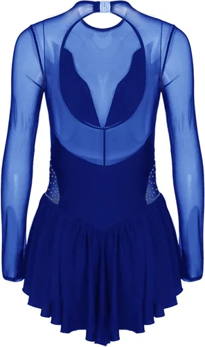 Vista 5 de easyforever Lyrical - Vestido de manga larga con diamantes de imitación y purpurina para mujer